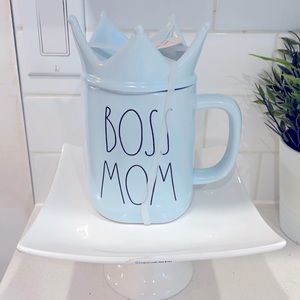 Rae Dunn Boss Mom topper mug